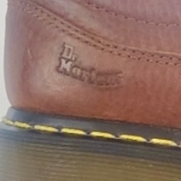 Vintage Dr. Martens Mens 7 Womens 8 Leather Wedge Heel
Loafers Shoes Brown 3B43 - Picture 8 of 8